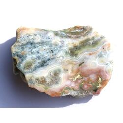 Ozeanachat XXXL Rohstein mit Anschliff (Ozeanchalcedon / Ozeanjaspis) - Sonderqualitt - ca. 5,7 cm x 4,3 cm x 1,9 cm