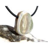 Ozeanachat Trommelstein gebohrt (Ozeanchalcedon /...