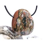 Ozeanachat XL Schmuckstein Cabochon / Scheibenstein...