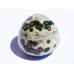 Ozeanachat XL Trommelstein / Handschmeichler (Ozeanchalcedon / Ozeanjaspis) - ca. 3,4 cm x 3,6 cm x 3,4 cm