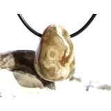 Ozeanachat Trommelstein gebohrt (Ozeanchalcedon /...