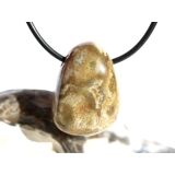 Ozeanachat Trommelstein gebohrt (Ozeanchalcedon / Ozeanjaspis) - schöne Qualität - ca. 2,7 cm x 2 cm x 1,6 cm