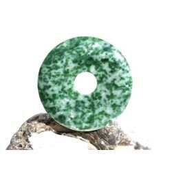 Prasem Afrkanische Jade Donut 35 mm (5,7 mm stark)