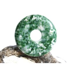 Prasem Afrkanische Jade Donut 30 mm (5 mm stark)