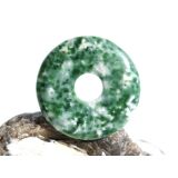 Prasem "Afrikanische Jade" Donut 30 mm (5 mm...