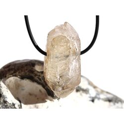 Rauchquarz hell Skelettquarz / Elestial XXL Natur-Kristall-Doppelender gebohrt - Raritt - Sonderqualitt - ca. 4,3 cm x 2,4 cm x 2 cm