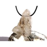 Rauchquarz hell "Skelettquarz / Elestial" XXL Natur-Kristall-Stufe gebohrt - Rarität - Sonderqualität - ca. 4,4 cm x 3,4 cm x 1,6 cm