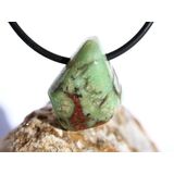 Chrysopras Schmuckstein / Trommelstein gebohrt - ca. 2,3...