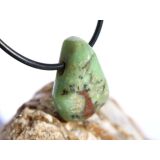 Chrysopras Schmuckstein / Trommelstein gebohrt - ca. 2,3...