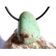 Chrysopras Trommelstein gebohrt - ca. 3 cm x 2 cm x 1,5 cm
