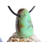 Chrysopras Trommelstein gebohrt - ca. 3,1 cm x 1,9 cm x...