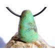 Chrysopras Trommelstein gebohrt - ca. 3,1 cm x 1,9 cm x 1,5 cm
