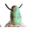 Chrysopras Trommelstein gebohrt - ca. 3,1 cm x 1,9 cm x 1,5 cm