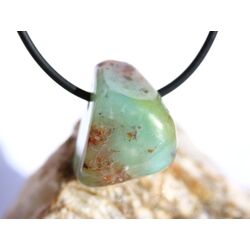 Chrysopras Schmuckstein / Trommelstein gebohrt - ca. 2,2...