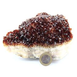 Citrin (gebr.) Kristallstufe - ca. 14 cm x 10 cm x 8 cm