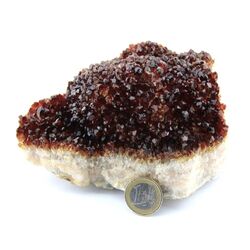 Citrin (gebr.) Kristallstufe - ca. 14 cm x 10 cm x 8 cm