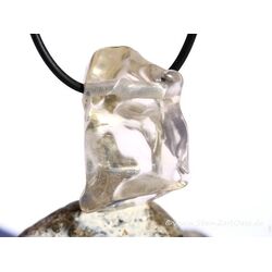 Citrin natur XL Rohstein / Kristall angetrommelt gebohrt (Trommelstein) - AA-Sonderqualität - ca. 3,7 cm x 2,4 cm x 2,2 cm