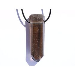 Rauchquarz dunkel Abzieher XXXL Kristallstab / Rohstein mit Spitze gebohrt, geschliff. - Handarbeit - AA-Sonderqual. - ca. 6,2 cm x 2,1 cm x 1,6 cm