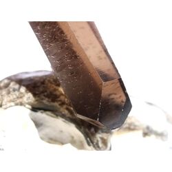 Rauchquarz dunkel Abzieher XXXL Kristallstab / Rohstein mit Spitze gebohrt, geschliff. - Handarbeit - AA-Sonderqual. - ca. 6,2 cm x 2,1 cm x 1,6 cm