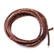 Nylonband / Nylonschnur braun - ca. 2 mm Durchm. x ca. 98 cm