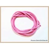 Rinderlederband rosa - ca. 2 mm Durchm., ca. 1 m lang