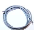 Rinderlederband grau - ca. 2 mm Durchm., ca. 1 m lang
