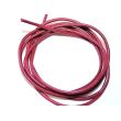 Rinderlederband bordeaux-fuchsia - ca. 2 mm Durchm., ca. 1 m lang