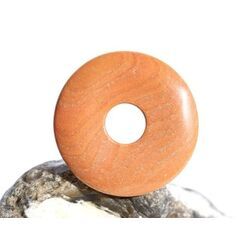 Jaspis geb�ndert Malachit rot Donut 35 mm (4,3 mm stark) - Sonderqualit�t -