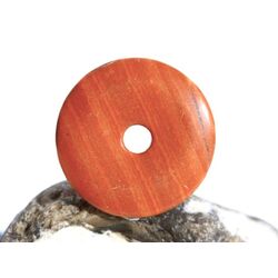 Jaspis geb�ndert Malachit rot Donut 30 mm (4,4 mm stark) - Sonderqualit�t -