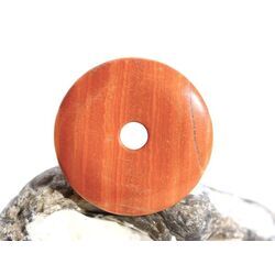 Jaspis geb�ndert Malachit rot Donut 30 mm (4,4 mm stark) - Sonderqualit�t -