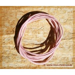 Baumwollband rosa - ca. 2 mm Durchm. x ca. 98 cm