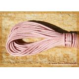 Baumwollband rosa - ca. 2 mm Durchm. x ca. 98 cm