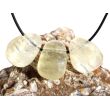 Calcit gelb (Zitronencalcit) Trommelsteine gebohrt - Sonderqualität - ca. 2,5 - 3 cm / ca. 10-15 g/St