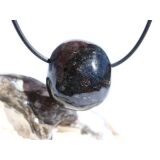 Bronzit-Gabbro / Galaxyit "Star Galaxy" Trommelstein gebohrt - Sonderqualität - Rarität - ca. 2,4 cm x 2,2 cm x 1,8 cm