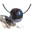 Bronzit-Gabbro / Galaxyit "Star Galaxy" Trommelstein gebohrt - Sonderqualität - Rarität - ca. 2,4 cm x 2,2 cm x 1,8 cm
