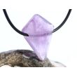 Amethyst hell Schmuckstein facettiert / Scheibenstein gebohrt - schöne Qualität - ca. 2,9 cm x 2,3 cm x 0,9 cm