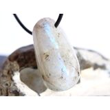 Regenbogenmondstein Schimmer XL Trommelstein gebohrt...