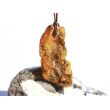 Bernstein XXL Trommelstein gebohrt - ca. 4,5 cm x 2,1 cm x 0,8 cm