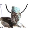 Larimar XXL Rohstein gebohrt  (Pektolith blau) - Rarität - ca. 4,1 cm x 2,2 cm x 2,1 cm