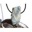 Larimar XXL Rohstein gebohrt  (Pektolith blau) - Rarität - ca. 4,1 cm x 2,2 cm x 2,1 cm
