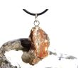 Versteinertes Holz Scheibenstein / Astquerschnitt - Anhänger - Öse - ca. 4,2 cm x 1,9 cm x 0,9 cm