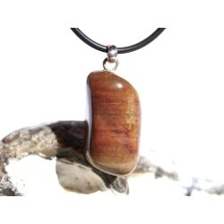 Versteinertes Mammutholz Trommelstein - Anhänger Öse - Rarität - Sonderqualität - ca. 3,4 cm x 1,5 cm x 1,3 cm
