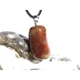 Versteinertes Mammutholz Trommelstein - Anhänger Öse - Rarität - Sonderqualität - ca. 3,4 cm x 1,5 cm x 1,3 cm