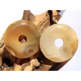 Sarder natur Donut Edelstein 50 mm (6-7 mm stark) - Rarität - Sonderqualität -