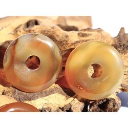 Sarder natur Donut Edelstein 45 mm (6 mm stark) - Rarit�t - Sonderqualit�t -