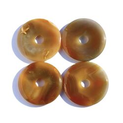 Sarder natur Donut Edelstein 45 mm (6 mm stark) - Rarit�t - Sonderqualit�t -