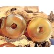 Sarder natur Donut Edelstein 45 mm (6 mm stark) - Rarität - Sonderqualität -