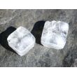 Apophyllit farblos / weiß Kristall / Rohstein flach - Sonderqualität - ca. 0,7 - 1,1 cm