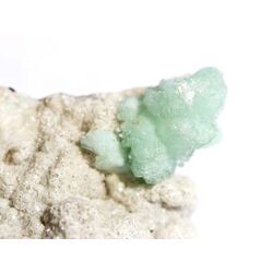 Apophyllit grn mit Stilbit Kristallstufe / Rohstein - Raritt - ca. 3,9 cm x 2,8 cm x 2,5 cm