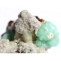 Apophyllit grn mit Stilbit Kristallstufe / Rohstein -...